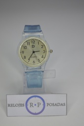 Reloj de mujer transparente